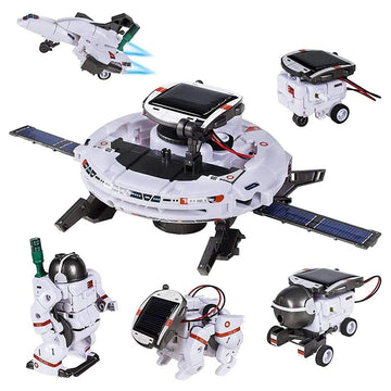 12-in-1 Science Experiment Solar Robot Toy: DIY Building Kit